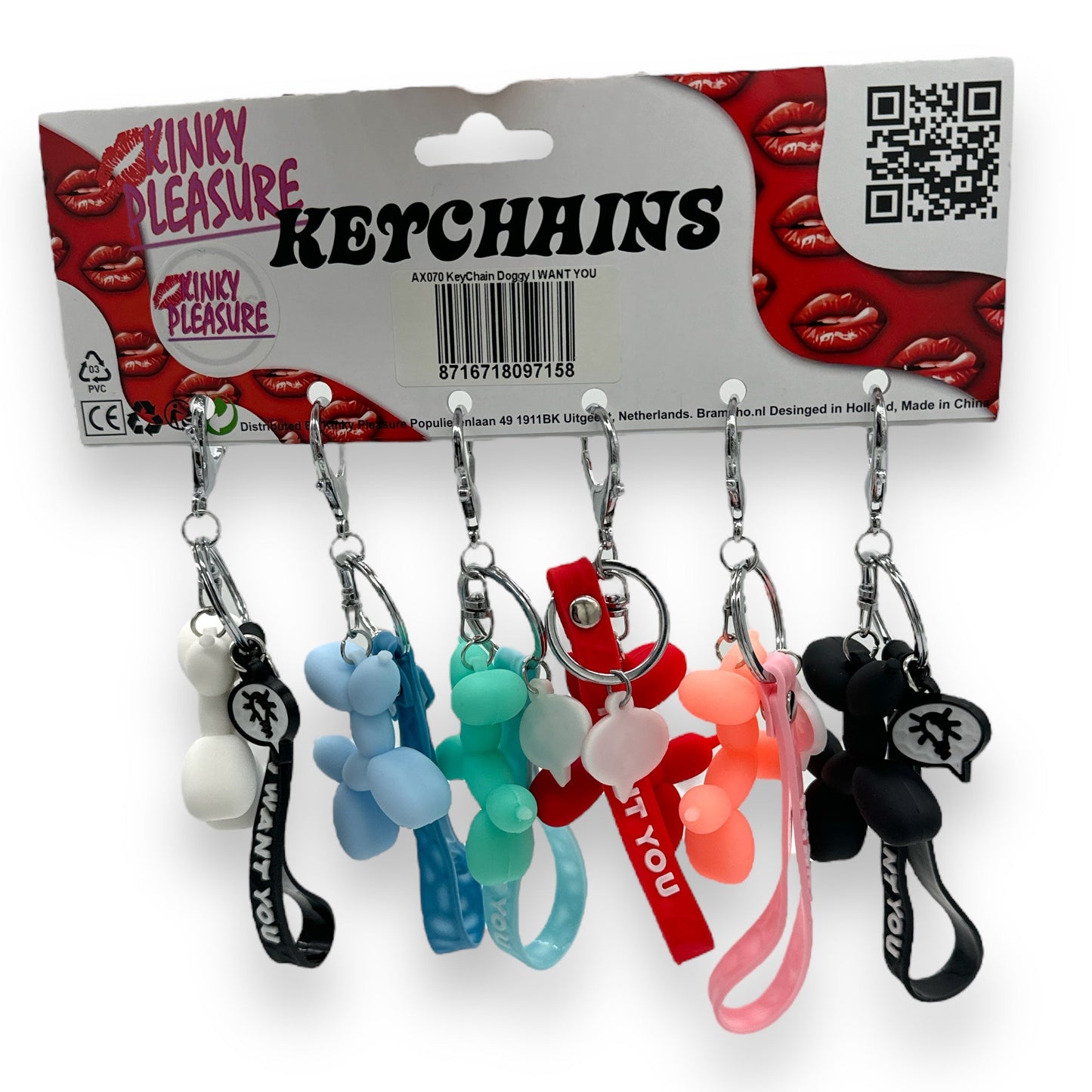 Kinky Pleasure - AX070 - Keychain Doggy I WANT YOU