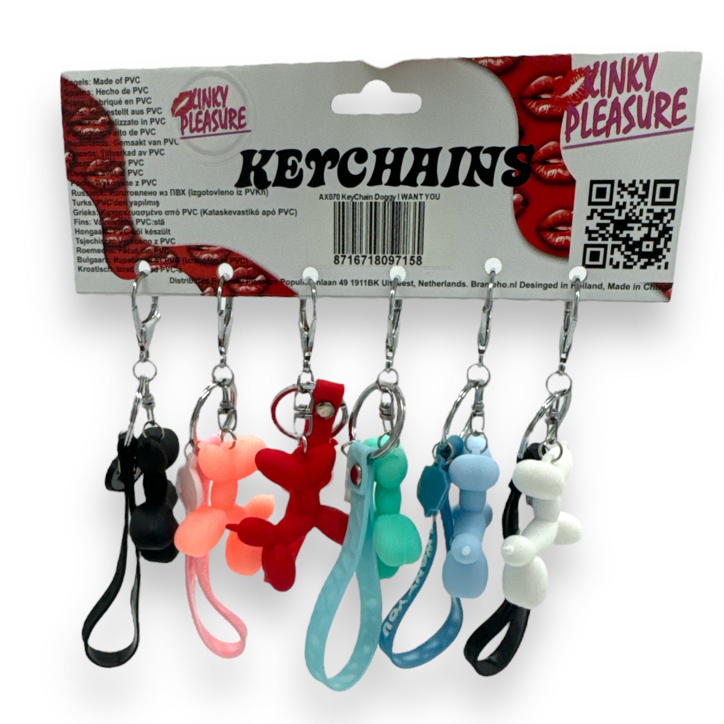 Kinky Pleasure - AX070 - Keychain Doggy I WANT YOU