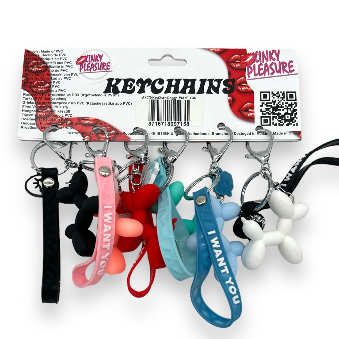 Kinky Pleasure - AX070 - Keychain Doggy I WANT YOU