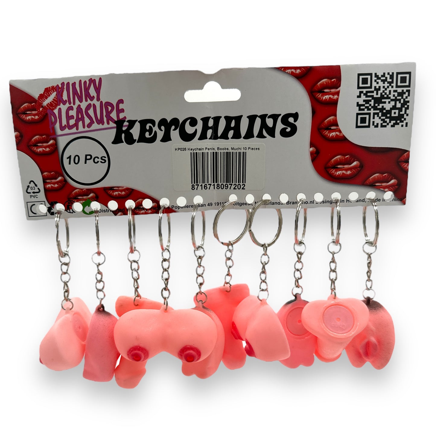 Kinky Pleasure - KP026 - Keychain Penis, Muchi, Boobs - 3 Models