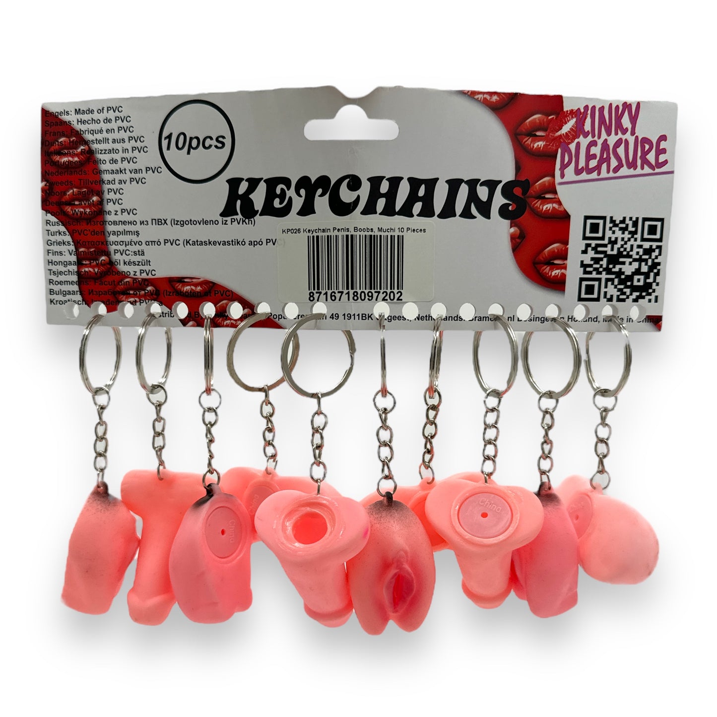 Kinky Pleasure - KP026 - Keychain Penis, Muchi, Boobs - 3 Models