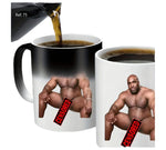 Kinky Pleasure - T026 - Ceramic Heat Change Mug, Bold Black Design - 9.5x8 cm