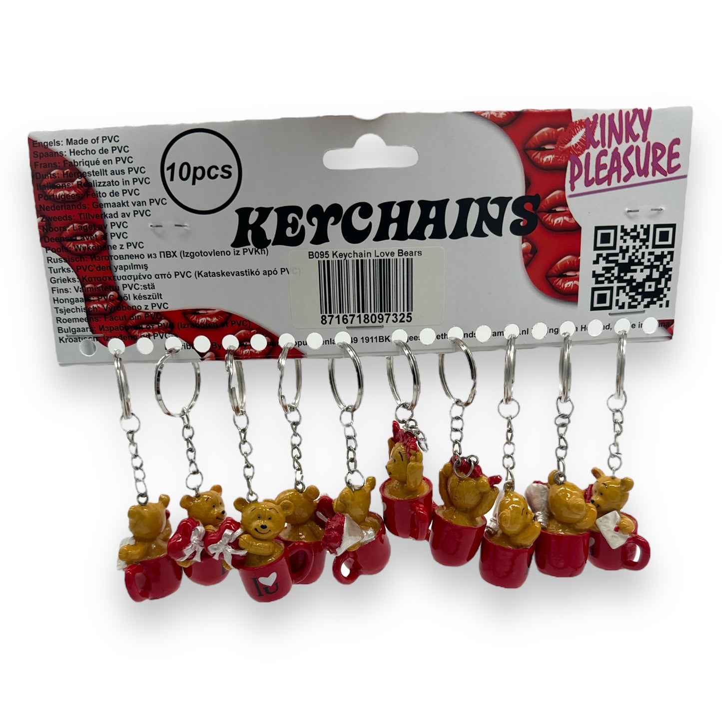 Kinky Pleasure - B095 - Keychain Love Bears - 4 Models