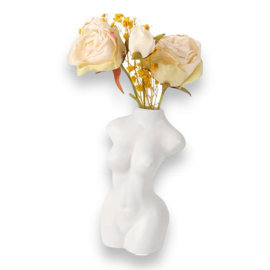 Kinky Pleasure - T029 - Woman Body Vase - White - 12x5.5cm