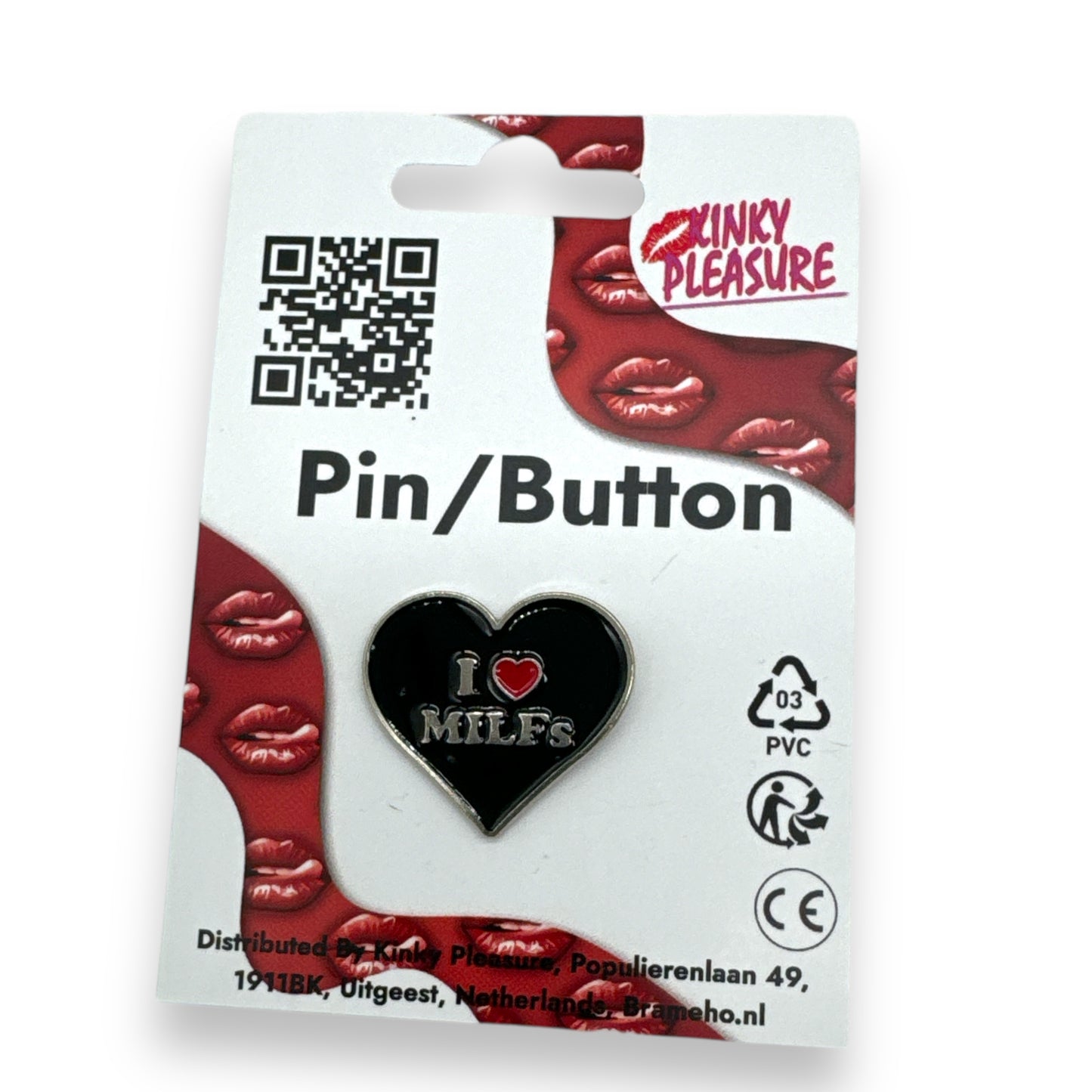 Kinky Pleasure - B098 - Item Stand Display Badges Pin/Buttons 30 Pieces - incl Display