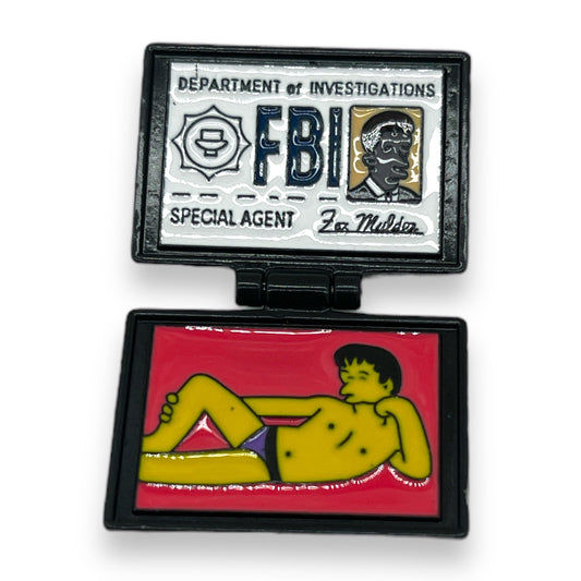 Kinky Pleasure - T001 - Sexy Badge FBI - Pin/Button - Add a Playful Touch to Your Outfit
