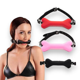 Kinky Pleasure - KP001 - Silicone Bone Gag - 3 Colours
