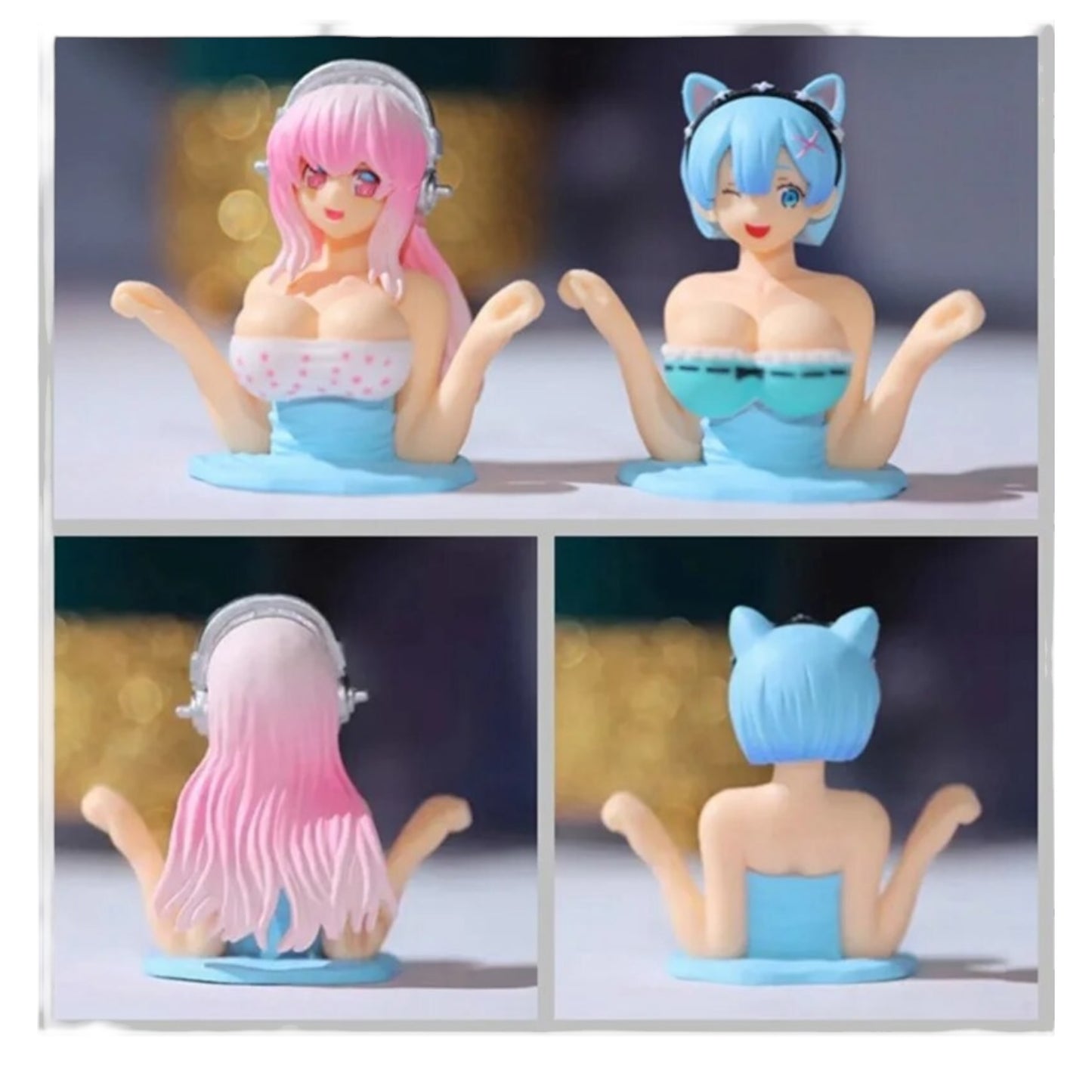 Kinky Pleasure - AX093 - Manga Figures - Bouncing Boobs For In Car - 3 Models