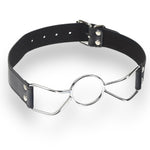 Kinky Pleasure - T078 - BDSM - Ball Gags - Metal Ring Mouth Gag - 3 Sizes