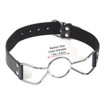 Kinky Pleasure - T078 - BDSM - Ball Gags - Metal Ring Mouth Gag - 3 Sizes