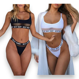 Kinky Pleasure - KPL02 - Sexy Lingerie - One Size Fits Most - 3 Sizes - 2 Colours - 1 Piece