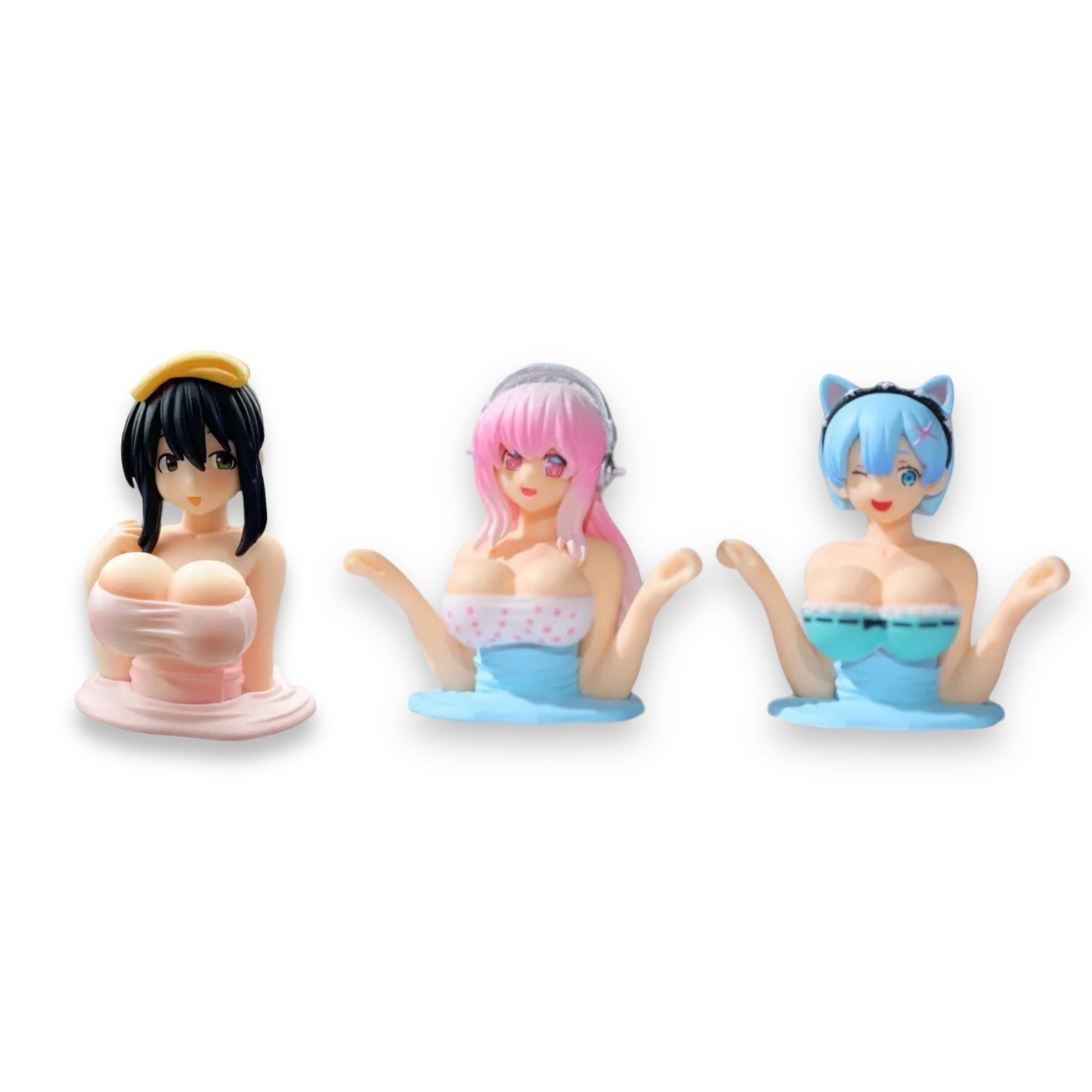 Kinky Pleasure - AX093 - Manga Figures - Bouncing Boobs For In Car - 3 Models