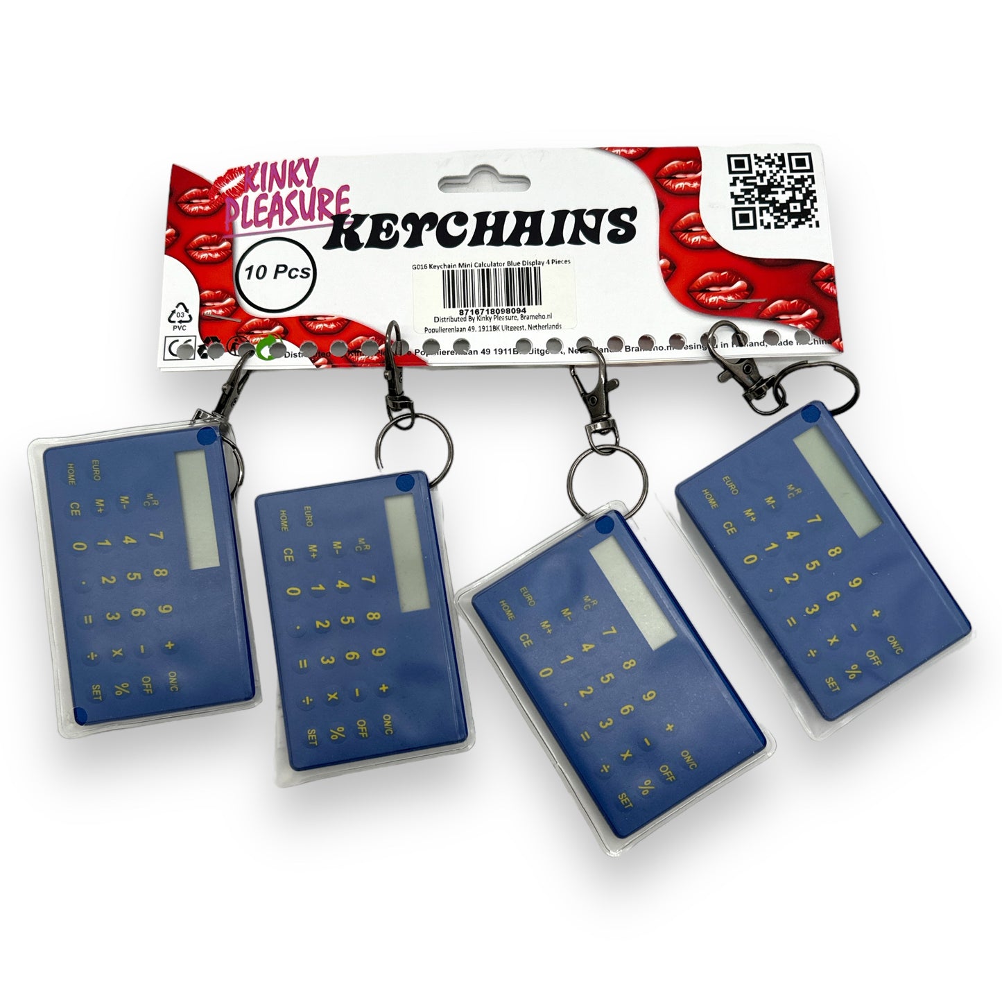Kinky Pleasure - G016 - Keychain Calculator Blue
