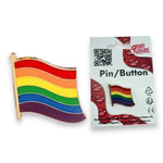Kinky Pleasure - KPB025 - Badge / Pin - Flag Model 01 - Gold