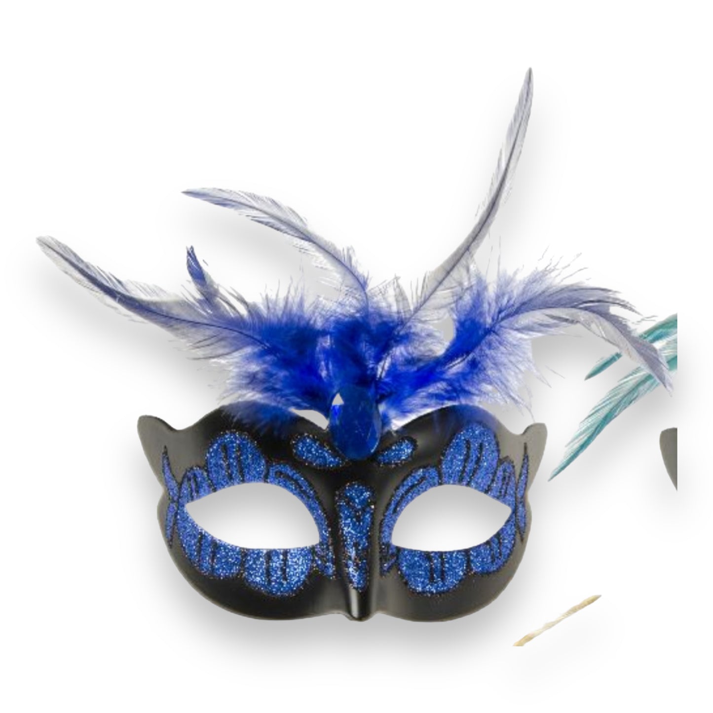 Power Escorts  - BR248 - Luxury Venetian Love Mask With Diamond - 6 Colours