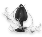 Power Escorts - BR135 - Diamond King - Silicone Butt Plug - Black - 7 Colours - 3 Sizes