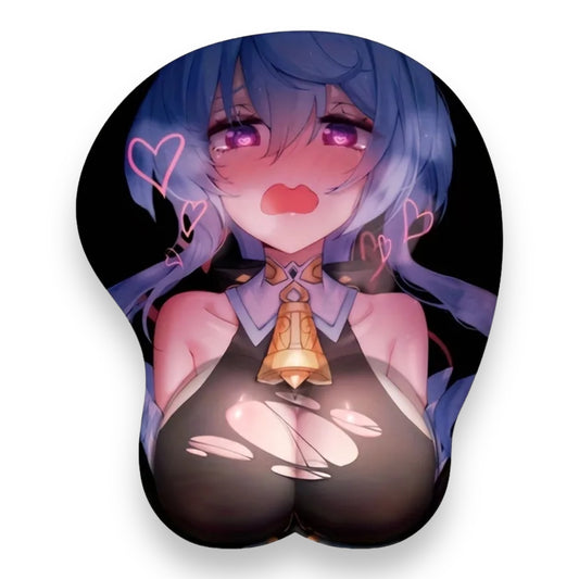 Kinky Pleasure - T080 - Sexy Mouse Mat Manga Girl With 3D Boobs - 25x21cm