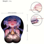Kinky Pleasure - T080 - Sexy Mouse Mat Manga Girl With 3D Boobs - 25x21cm