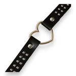Kinky Pleasure - T082 - Choker With Heart Deluxe With Round Dods