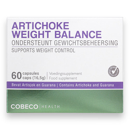 Cobeco - Artichoke Weight Balance - 60 Capsules - Food Supplement with Artichoke & Green Tea