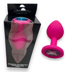 Power Escorts - BR133 - Diamond King - Silicone Butt Plug - Pink - 6 Colours - 3 Sizes