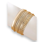 Kinky Pleasure - S020 - Exclusive 10-Piece Silver & Gold Bracelet Set for Women - 2 Colours