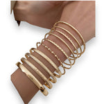 Kinky Pleasure - S020 - Exclusive 10-Piece Silver & Gold Bracelet Set for Women - 2 Colours