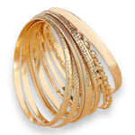 Kinky Pleasure - S020 - Exclusive 10-Piece Silver & Gold Bracelet Set for Women - 2 Colours