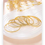 Kinky Pleasure - S020 - Exclusive 10-Piece Silver & Gold Bracelet Set for Women - 2 Colours