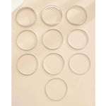Kinky Pleasure - S021 - Exclusive 10-Piece Silver Bracelet Set for Women