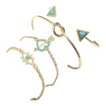 Kinky Pleasure - S023 - Exclusive 4-Piece Eye Bracelet Set for Women
