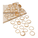 Kinky Pleasure - S019 - Ring Collection Set Gold Or Silver - 30 Pieces