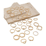 Kinky Pleasure - S026 - Ring Collection Set Gold Or Silver - 30 Pieces