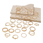 Kinky Pleasure - S026 - Ring Collection Set Gold Or Silver - 30 Pieces