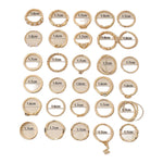 Kinky Pleasure - S026 - Ring Collection Set Gold Or Silver - 30 Pieces