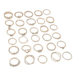 Kinky Pleasure - S026 - Ring Collection Set Gold Or Silver - 30 Pieces