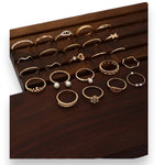 Kinky Pleasure - S028 - Ring Collection Set Gold Or Silver - 24 Pieces