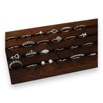 Kinky Pleasure - S028 - Ring Collection Set Gold Or Silver - 24 Pieces