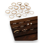 Kinky Pleasure - S028 - Ring Collection Set Gold Or Silver - 24 Pieces