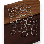 Kinky Pleasure - S028 - Ring Collection Set Gold Or Silver - 24 Pieces