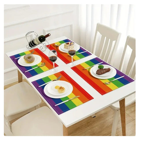 Kinky Pleasure - T063 - Table Plates Rainbow – Pride Theme 32x42cm