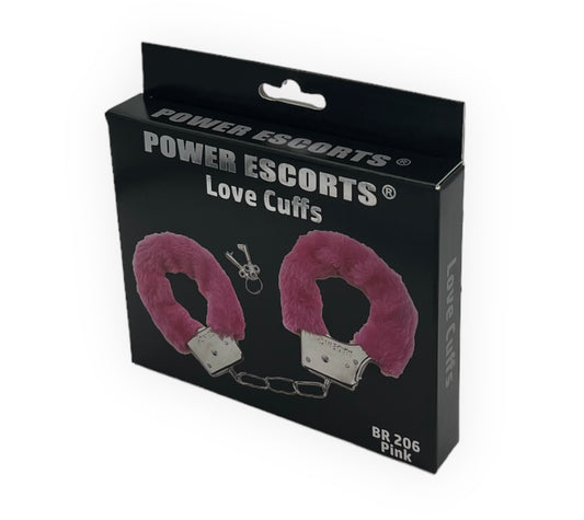 Power Escorts - BR206 Pink Furry Hand cuffs