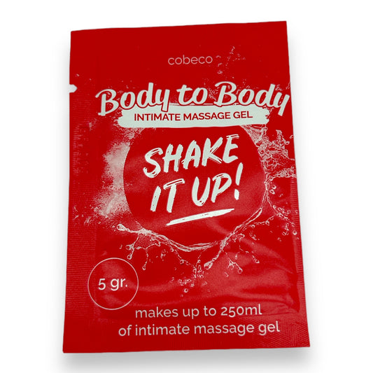 Cobeco Shake It Up Intimate Massage Gel Powder 30 Grams - 6 x 5 Grams In Colour Box