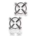 Kinky Pleasure  - NC07- Double Trouble  - Kinky Clamps - 7 Colours - Heavy version - Nipple clamps - Stylish Colourbox