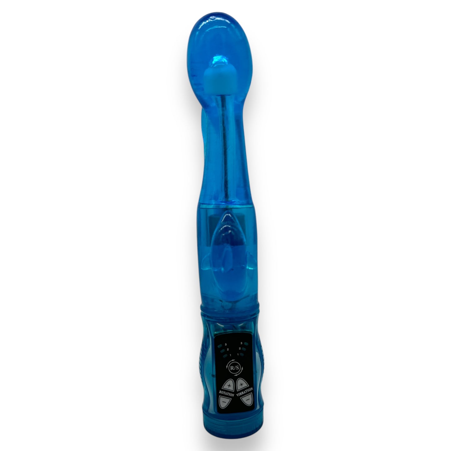 Trendy Deals - TD11148- Happy Angel Rotating Vibrator 23 CM / 9 Inch - Blue - Nice Colourbox