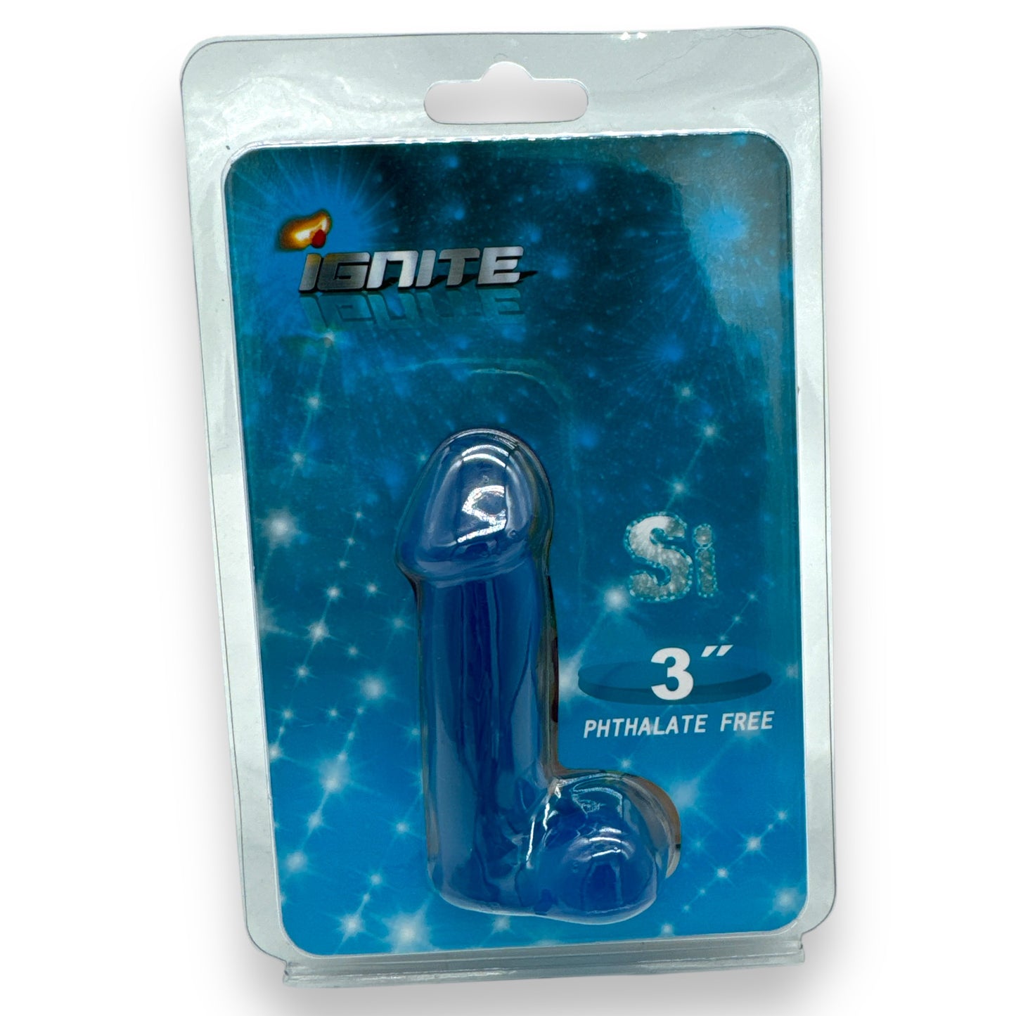 Ignite - IG20006 - 3 Inch Realistic Mini Dildo - 8 CM - Blue