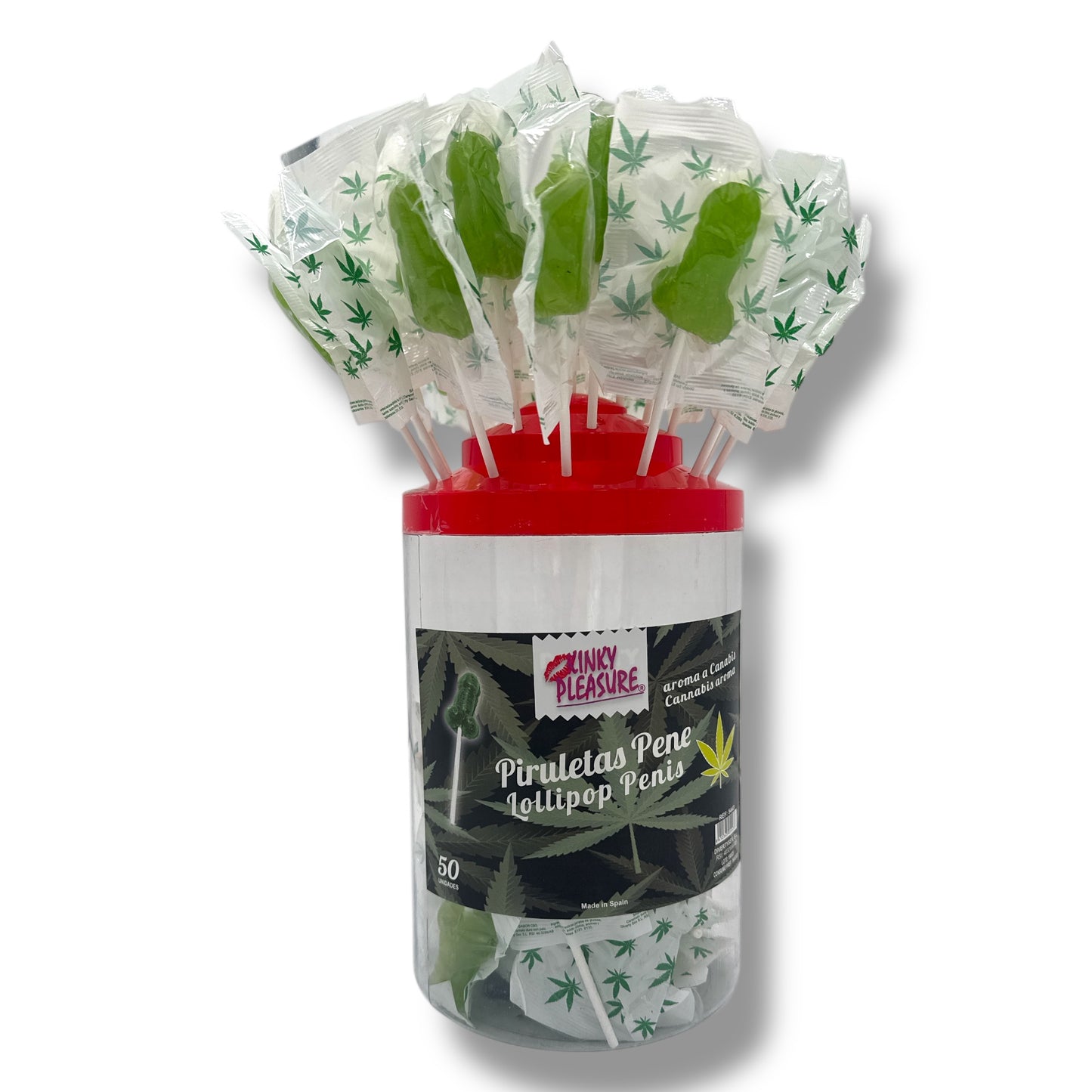 Kinky Pleasure – DS044 – Penis Lolly – Cannabis Flavour – Display of 50