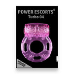 Power Escorts - BR73 - Turbo 04 - Vibrating Cockring - Flexible - Pink