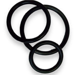 Power Escorts - BR65 - Cockring 03 - 3-Pack Silicone  Penis Rings - Black - Colour box