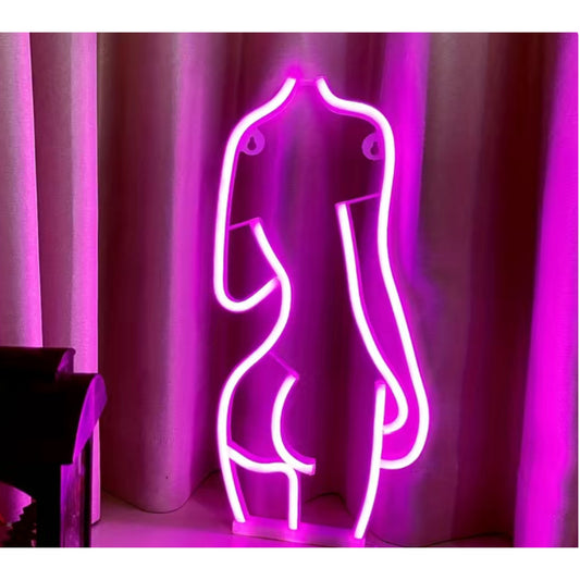 Kinky Pleasure - T010 - Led Sexy Woman Body Light Stand - 41x19cm